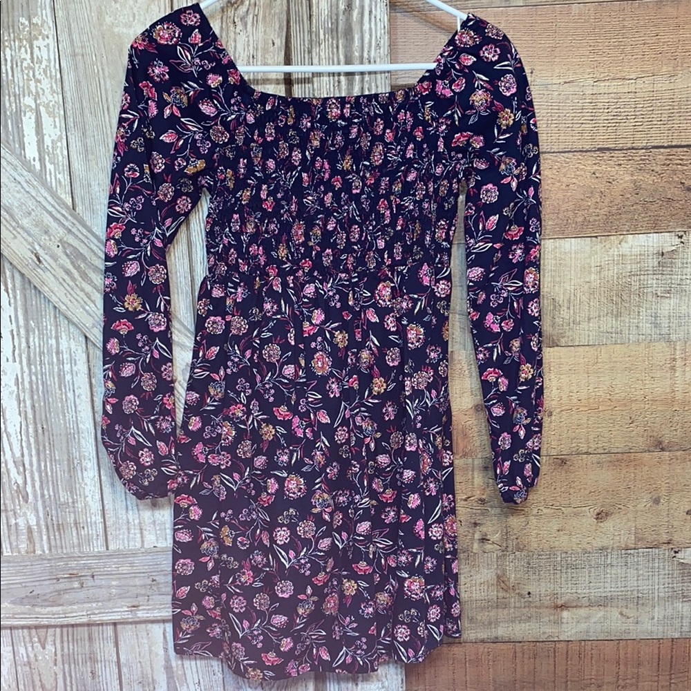 GAP Floral Kids Dress - Navy and Pink